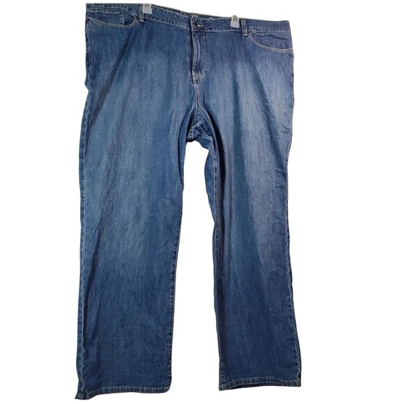 Macys' Plus Size 24WP High Rise Straight Leg Jeans Classic Fit, Old Money Style - Picture 1 of 12